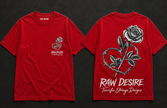 Red Heart & Rose T-shirt